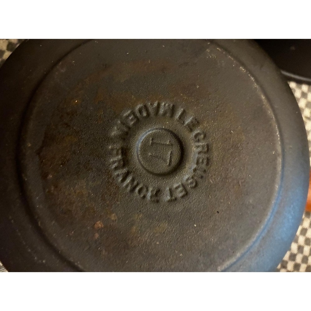 Le Creuset Enzo Mari La Mama Vintage Black Cast Iron Saucepan Set 14 17 20 - Picture 3 of 7